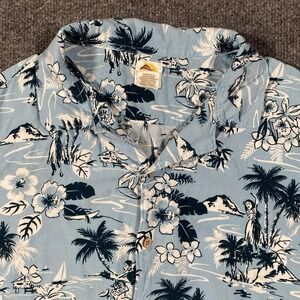 C&C California Hawaiian Aloha Rayon Viscose Short Sleeve Button Shirt Mens Large